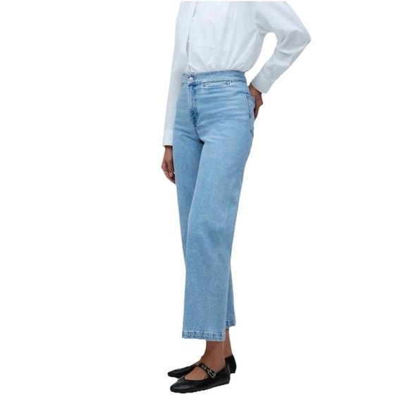 Madewell Denim - Madewell Emmett Wide Leg Crop Welt Pocket Edition Size 25